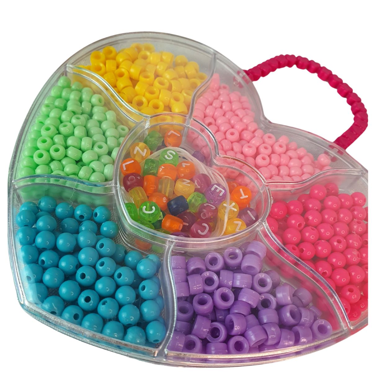 Kit Pocket Miçangas Coloridas Coração - DM Toys Kit Pocket Miçangas Coloridas Coração - DM Toys